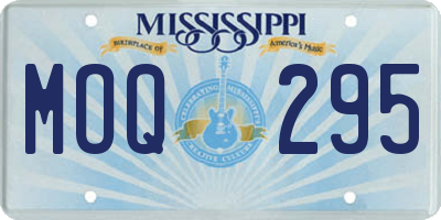 MS license plate MOQ295
