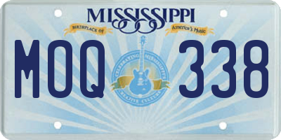 MS license plate MOQ338