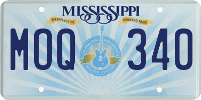 MS license plate MOQ340