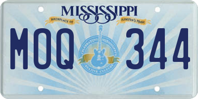 MS license plate MOQ344