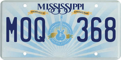 MS license plate MOQ368
