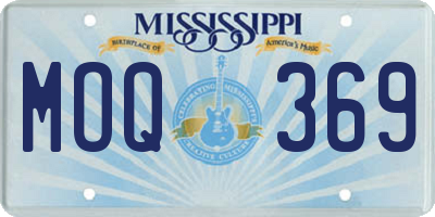 MS license plate MOQ369