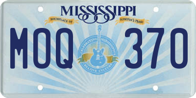 MS license plate MOQ370