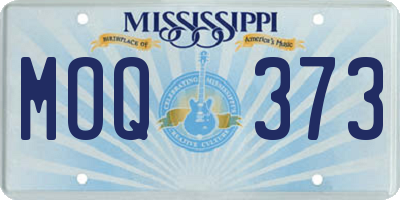 MS license plate MOQ373