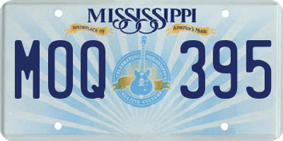 MS license plate MOQ395