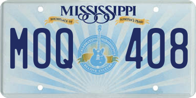 MS license plate MOQ408