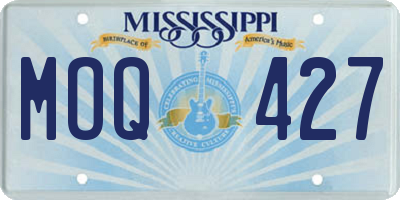 MS license plate MOQ427