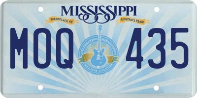 MS license plate MOQ435