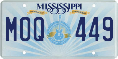 MS license plate MOQ449