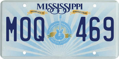 MS license plate MOQ469