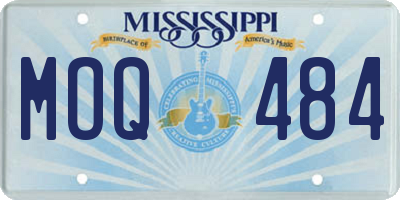 MS license plate MOQ484