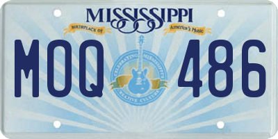 MS license plate MOQ486