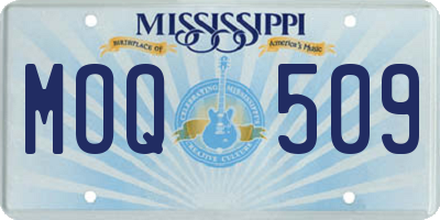 MS license plate MOQ509
