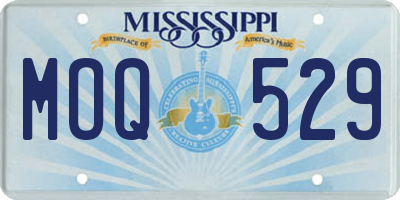 MS license plate MOQ529