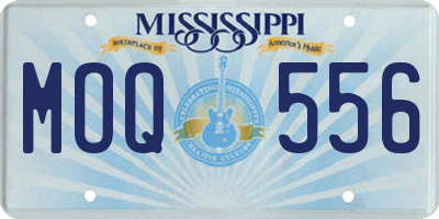 MS license plate MOQ556
