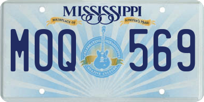 MS license plate MOQ569