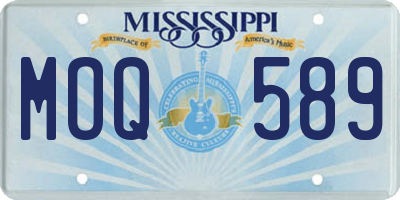 MS license plate MOQ589