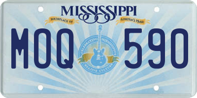 MS license plate MOQ590