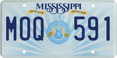 MS license plate MOQ591