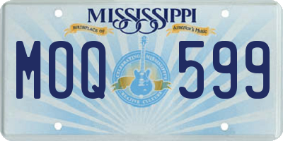MS license plate MOQ599