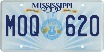 MS license plate MOQ620