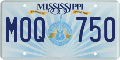 MS license plate MOQ750