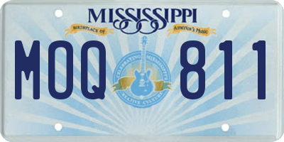MS license plate MOQ811