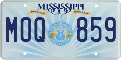 MS license plate MOQ859