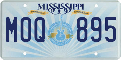 MS license plate MOQ895