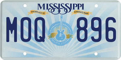 MS license plate MOQ896