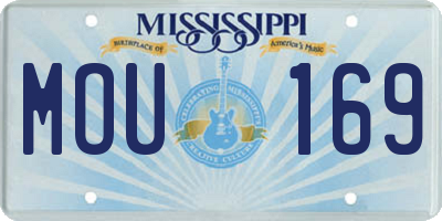MS license plate MOU169