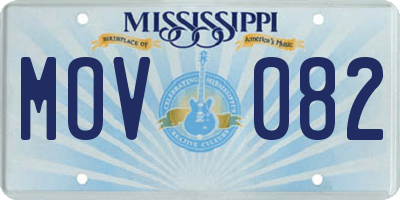 MS license plate MOV082