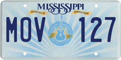 MS license plate MOV127