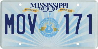 MS license plate MOV171