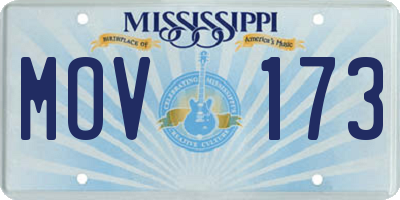 MS license plate MOV173