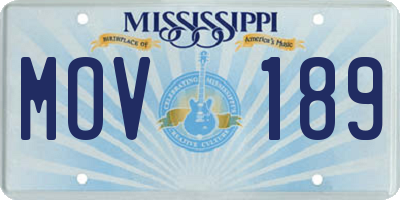 MS license plate MOV189
