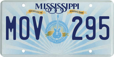MS license plate MOV295