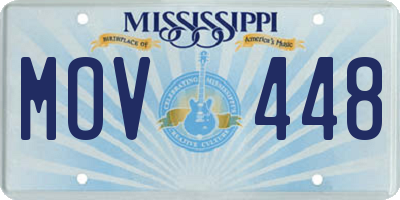MS license plate MOV448