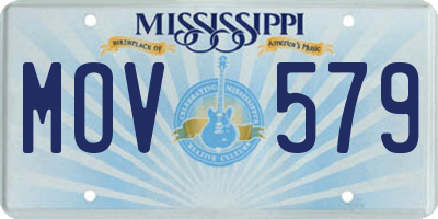 MS license plate MOV579
