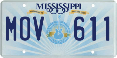 MS license plate MOV611