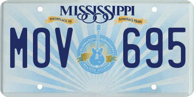 MS license plate MOV695