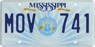 MS license plate MOV741