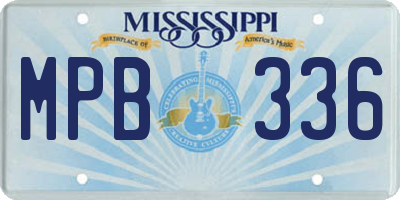 MS license plate MPB336