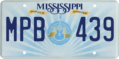 MS license plate MPB439