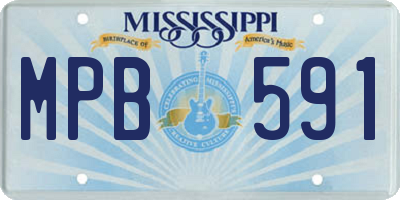 MS license plate MPB591