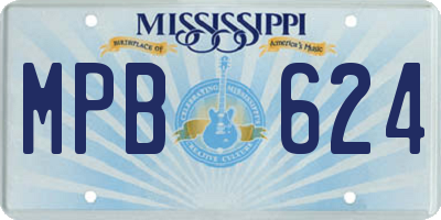 MS license plate MPB624