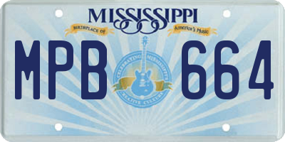 MS license plate MPB664