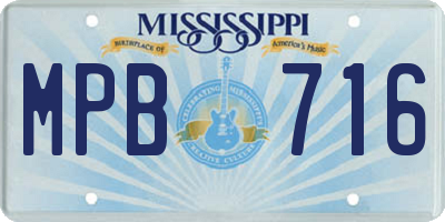 MS license plate MPB716