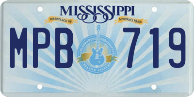 MS license plate MPB719