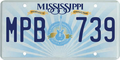 MS license plate MPB739